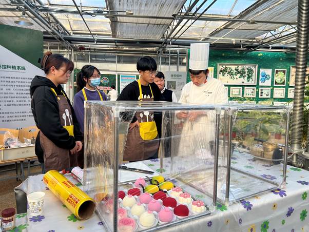 学生水果仿真蛋糕的制作